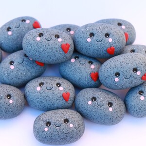 You Rock, Polymer Clay Pet Pebble, You Are My Rock, Plant Buddy, Gift ...