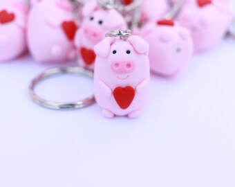 KEYCHIN Pig Taschenspiegel 'You Are Braver' – Pinker Schweine-Spiegel, Geschenk Für Schweine-Fans
