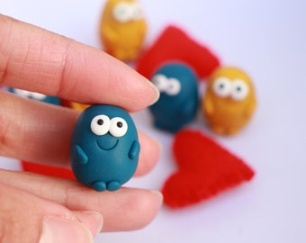 Polymer Clay Blobby Friend: Pocket Hug, Letterbox Gift