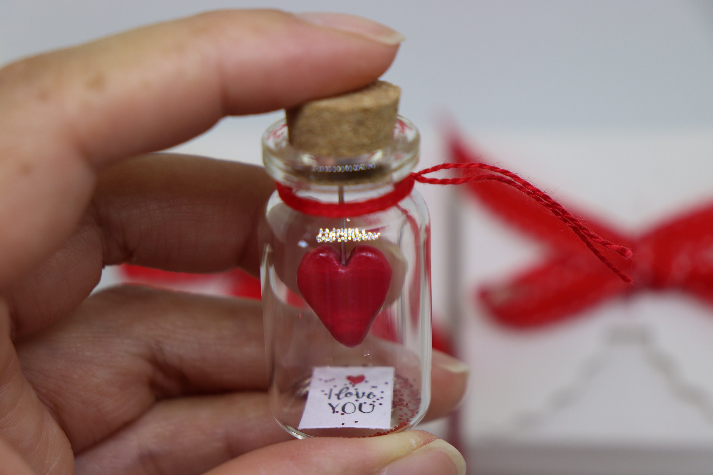 I love you gift Gifts for him Gifts for her Miniature glass Etsy