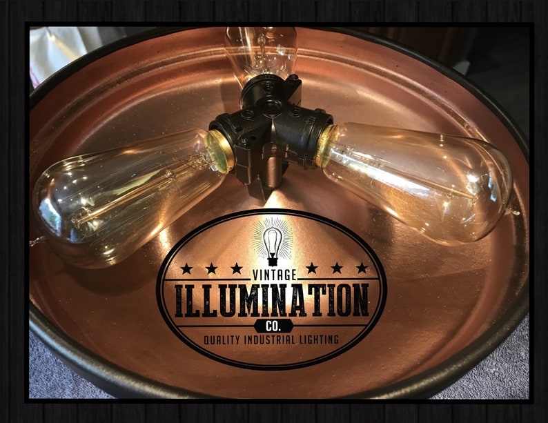 Chicken Feeder Lighting Stunning 3bulb Fixture in Oil Rubbed Etsy