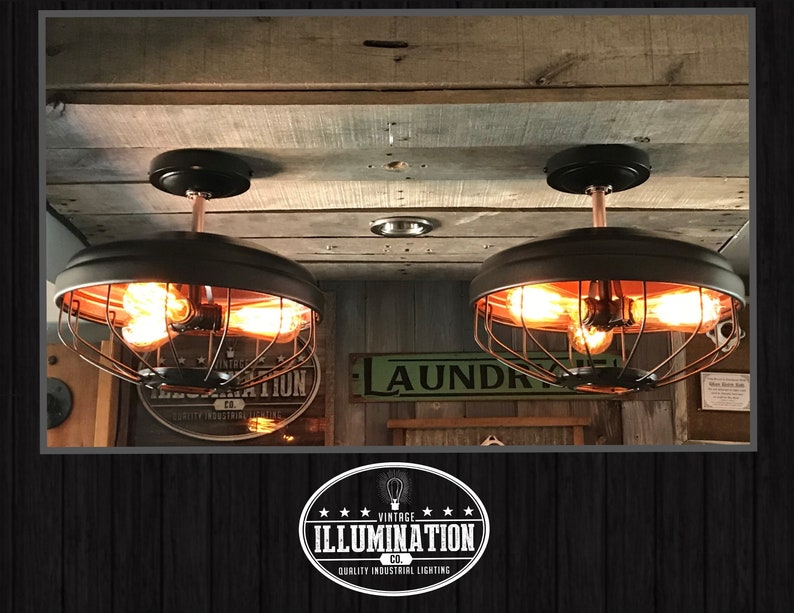 Chicken Feeder Lighting Stunning 3bulb Fixture in Oil Rubbed Etsy