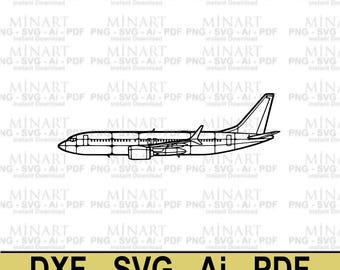 Decoración de pared de avión cortada a láser, arte de aviación (descarga digital)