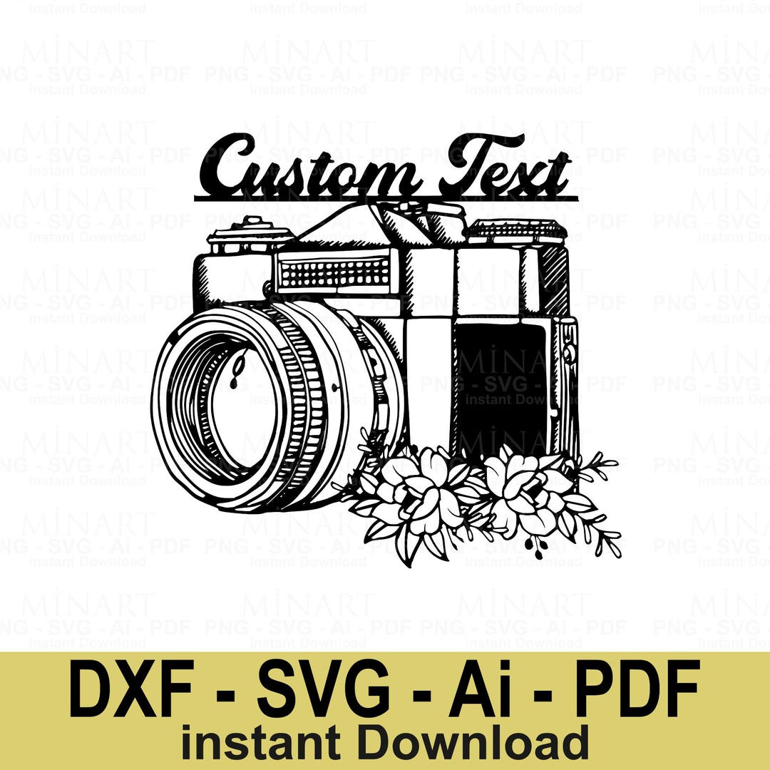 Vintage Camera Wall Art, Laser Cut File (DXF, SVG, PDF) - Etsy