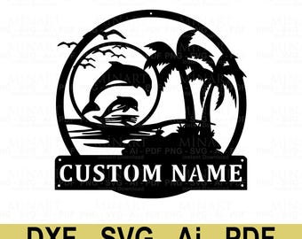 Benutzerdefinierte Name Laser Cut Datei (Digitaler Download)