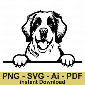 Berner Sennenhund geschnitten Datei, glücklicher Hund Clipart, Welpe Silhouette Cricut Design, Haustier Liebhaber DIY digitaler Download