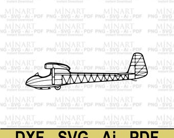 Fichier de décoration murale vintage avion découpé au laser, chambre d'enfants (téléchargement numérique)