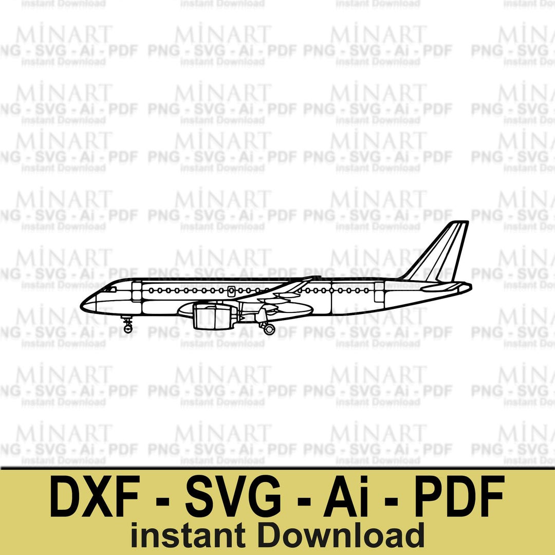 Plane Dxf File Airplane Laser Cut Design Dxf File Digital Download, Aviation Wall Art ...