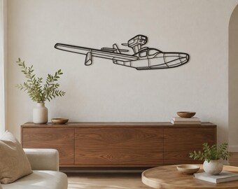 270 Turbo Renegade, Matte Black Aircraft Silhouette | Decorative Metal | Multiple Sizes, Aviation Decor, Pilot Gift
