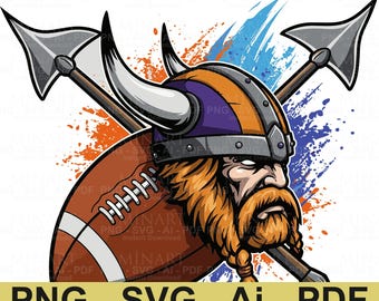 Vikings Football SVG, Game Day PNG, Digital Download