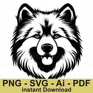 Wolf Head Svg Dxf Png Pdf Digital Download  Wildlife Animal Cricut Silhouette Cut File  Wolf Face Vector Art