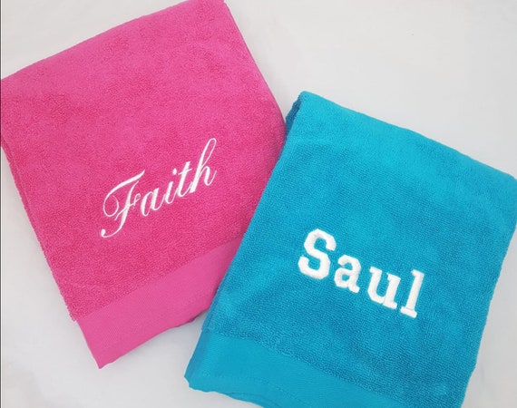 Etsy personalised towels sale
