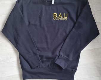 B.A.U Quantico Jumper Any name Criminal Minds  AGE 3 -13YRS Adult S-XXL