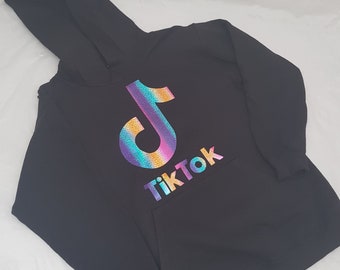 Tik Tok TikTok Hoodie AGE 3 -13YRS Adult S-XXL Rainbow