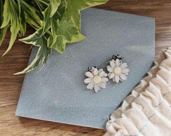 Stud Drop Flower Earrings