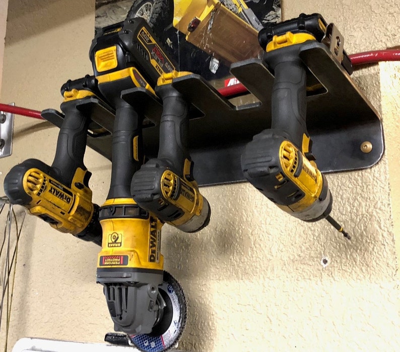 Cordless Tool Rack and Holder Wall Mount Milwaukee Dewalt Etsy