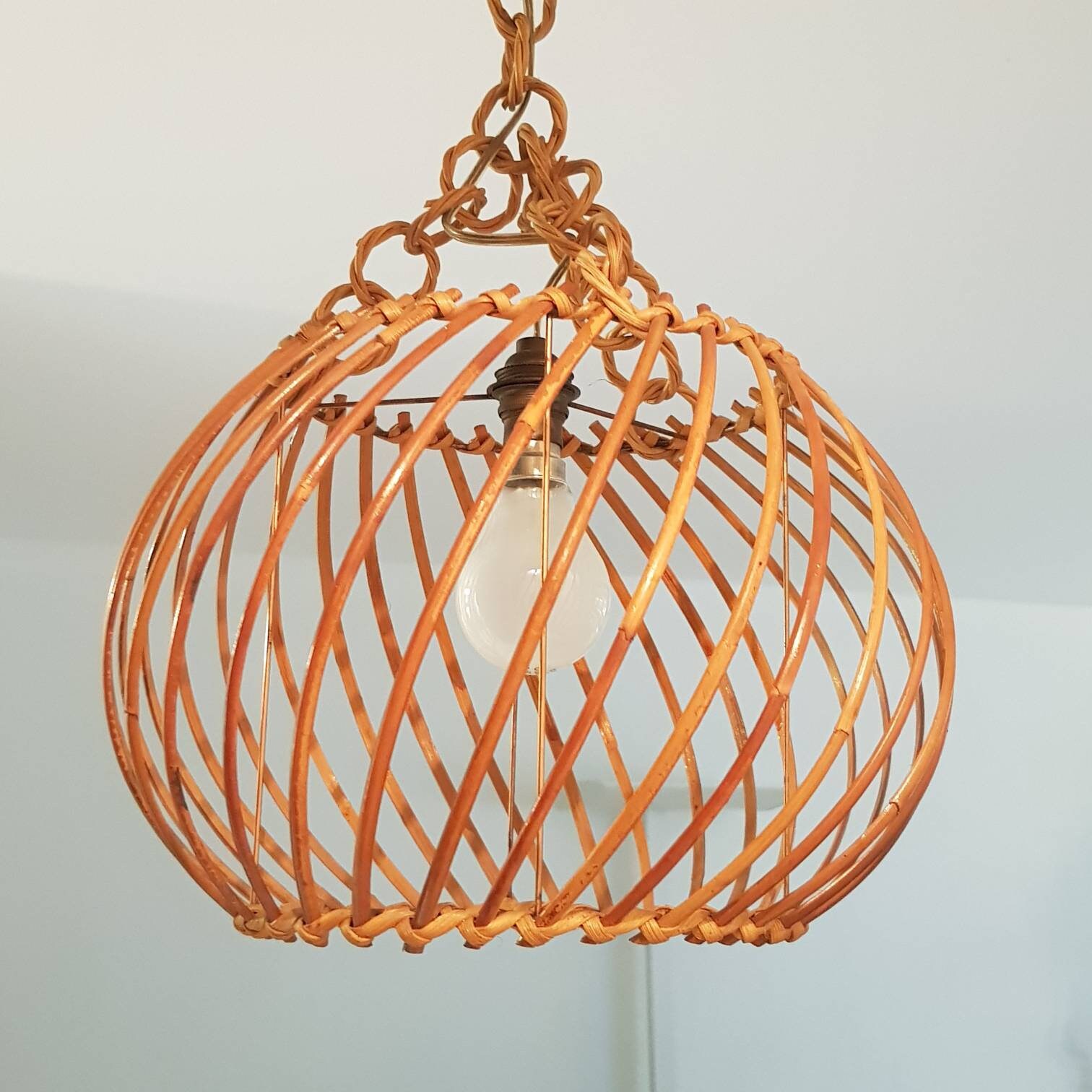 Lustre Rotin Vintage