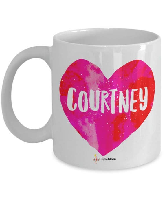 Courtney 11oz Personalized Coffee MugSignature Name Etsy
