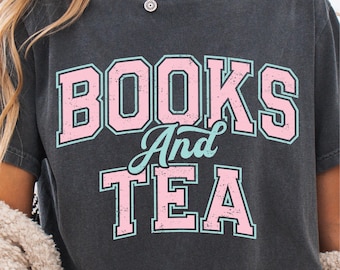 Books and Tea PNG - Bookish Shirt SVG