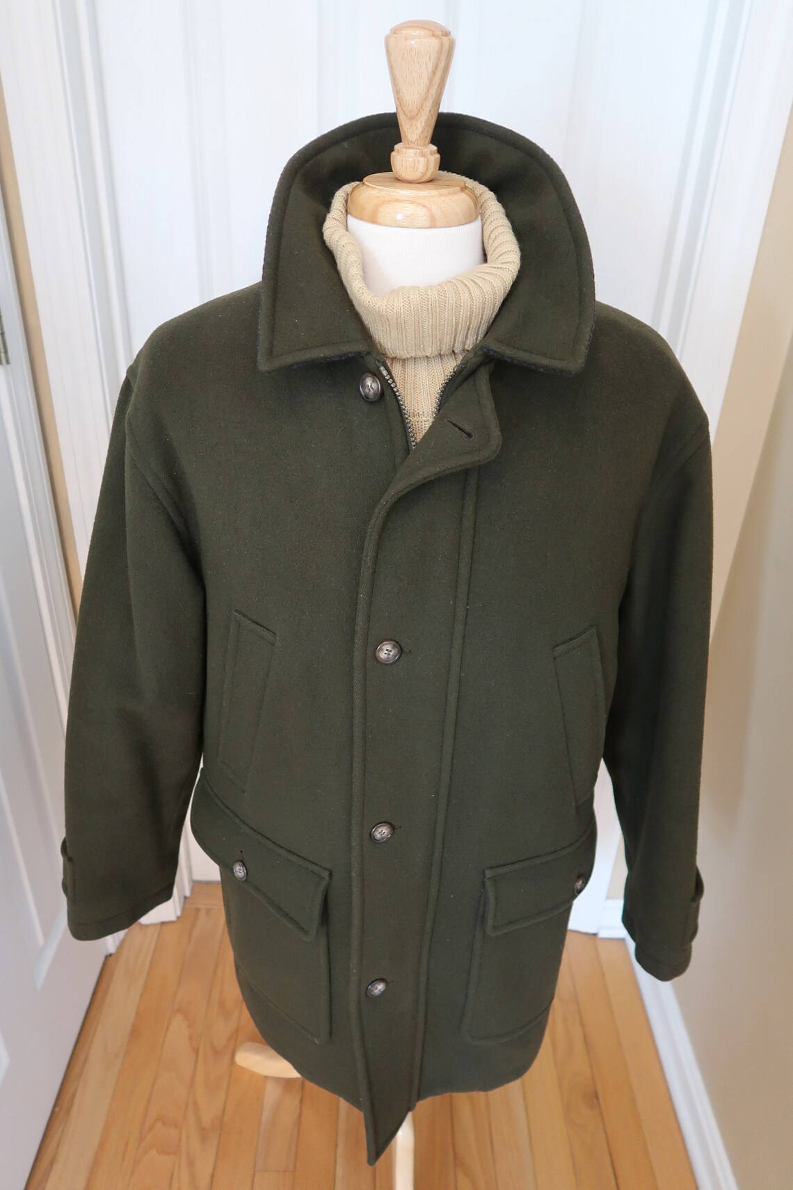 Vintage LL Bean Mens Maine Guide Wool Parka Size Medium | Etsy