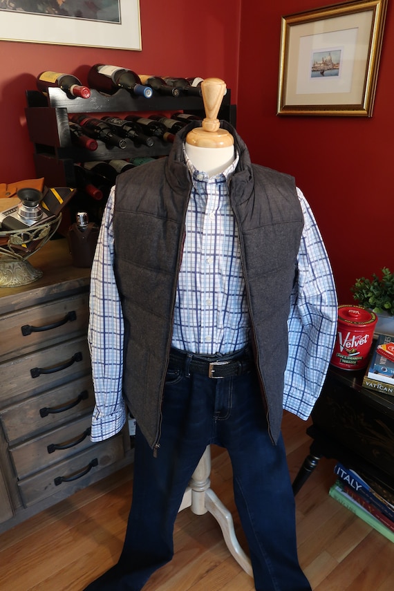 Puffer Vest wool Gray Apt.9 Etsy Denmark