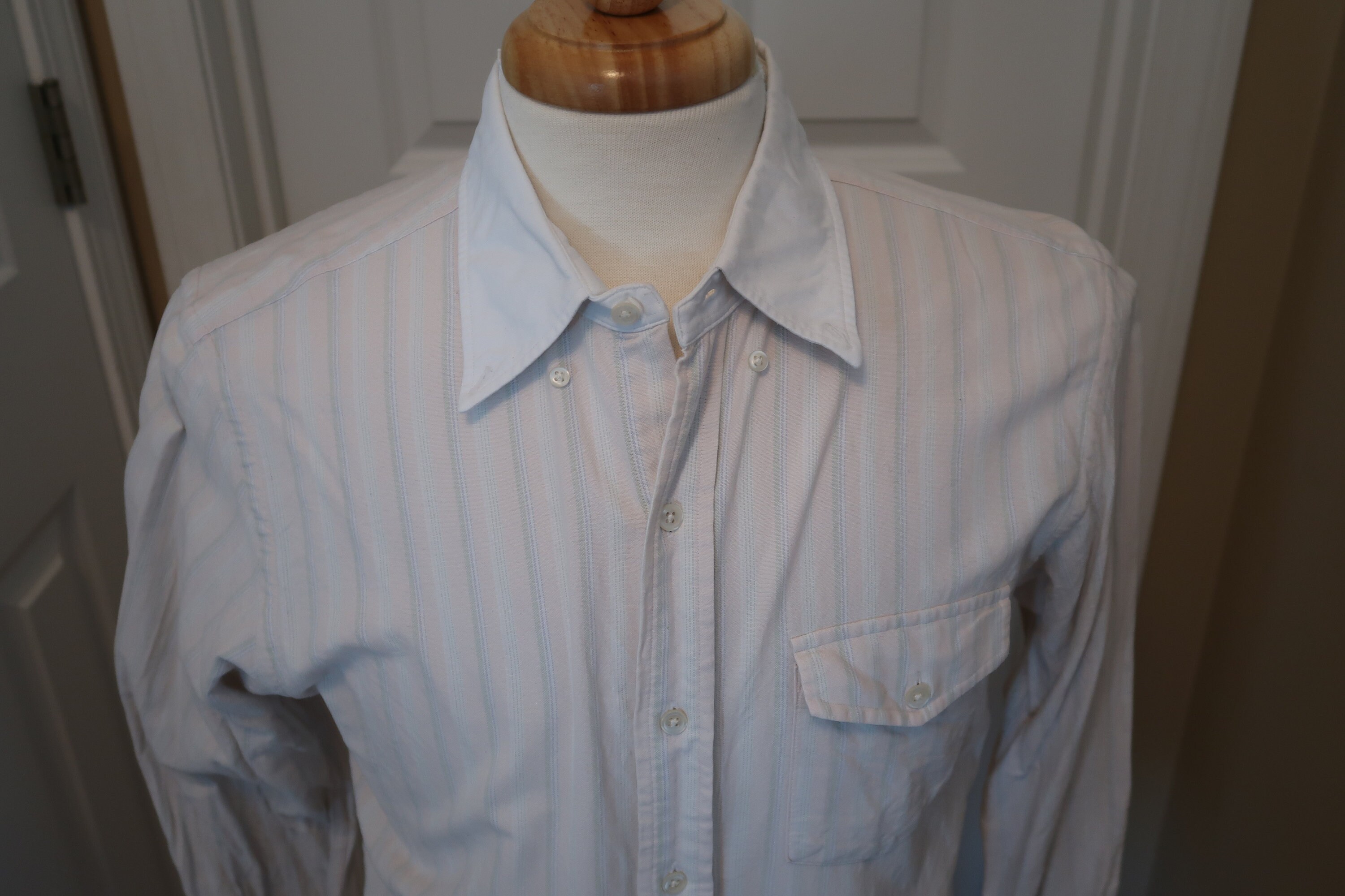Vintage Ralph Lauren Rugby Brand Pink & White Striped Etsy