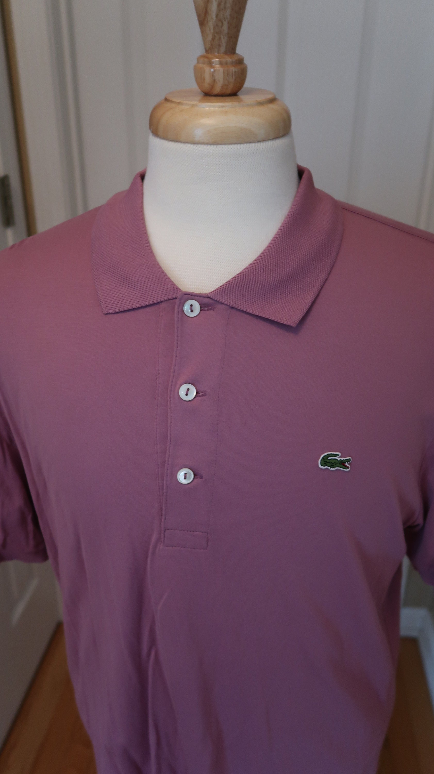 90s y2k LACOSTE drivers knit light pink