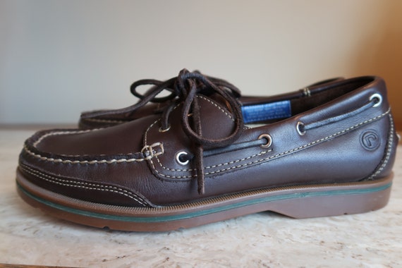 Vintage Rockport Boat Shoes - All Leather with sewn i… - Gem