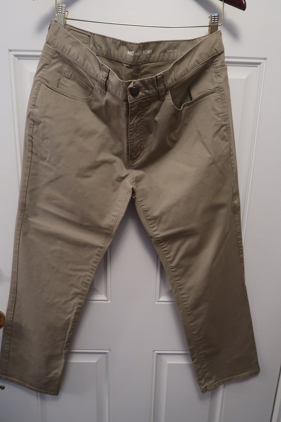 Vintage Michael Kors Classic (slim) Fit Khaki Chi… - image 6