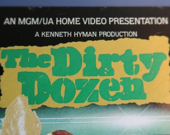 vintage SelectaVision Color VideoDisc of the hit movie The Dirty Dozen - Disc One of Two - in good condition - own a piece of movie history.