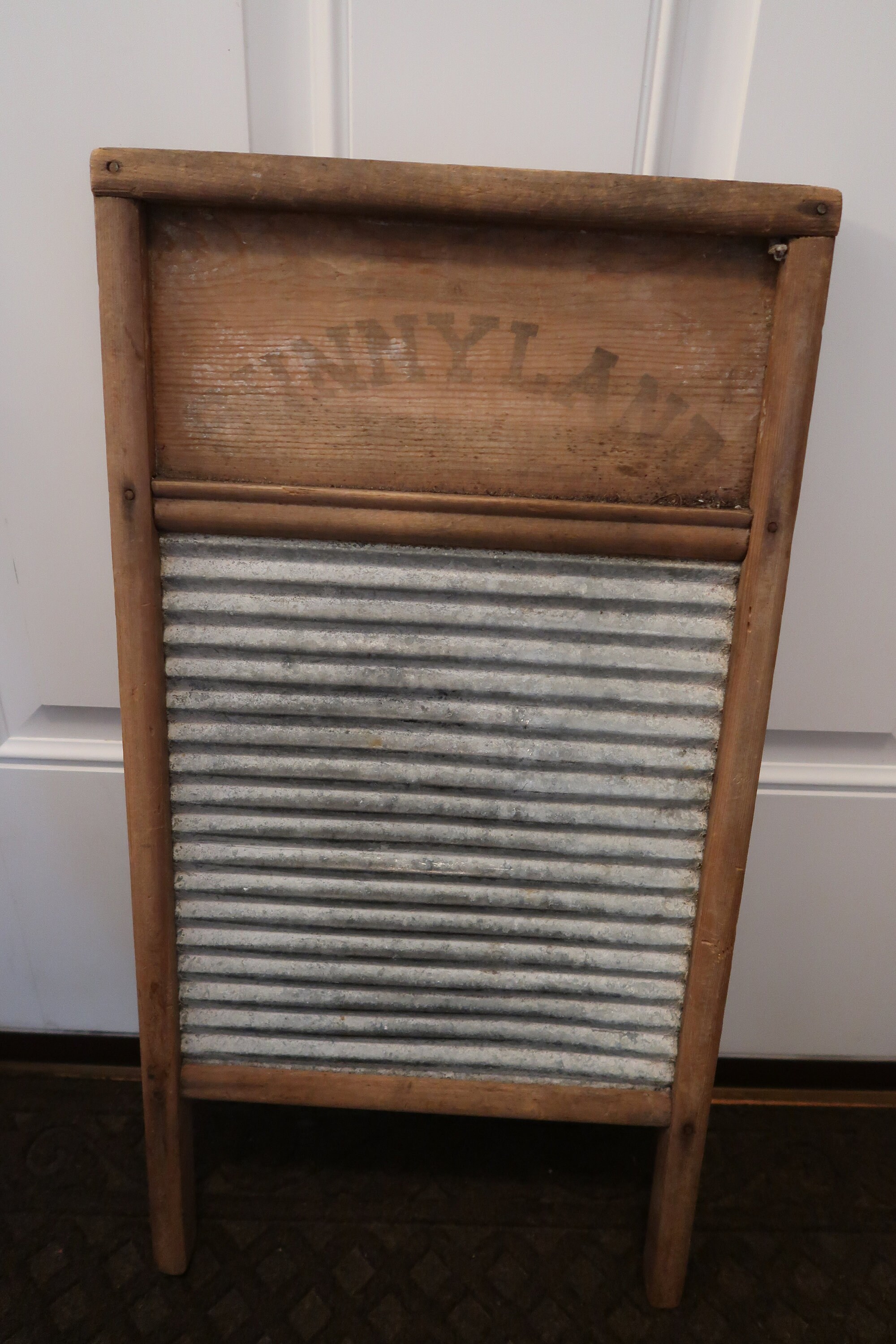 Vintage SMALL DURO WASHBOARD, 16 Inch Galvanized Washboard, Farmhouse