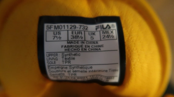 Fila A-high 1CM00540-703 Mens Yellow Leather Lifestyle