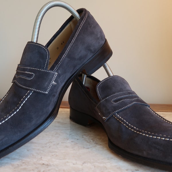 Mens Suede Loafer Etsy