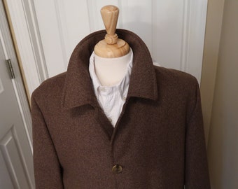 Vintage 44 regular Mens Brushed Wool and Cashmere Blend Topcoat - Ralph Lauren