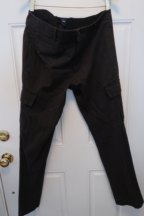 Vintage GAP slim fit dobby cargo pants in 32 wais… - image 1