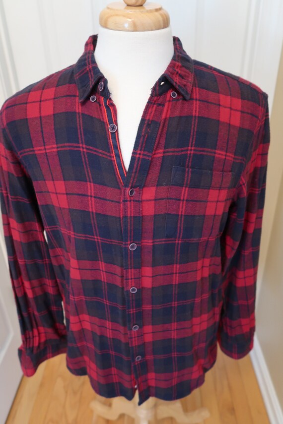 Vintage Denim \u0026 Flower Slim Fit Flannel 