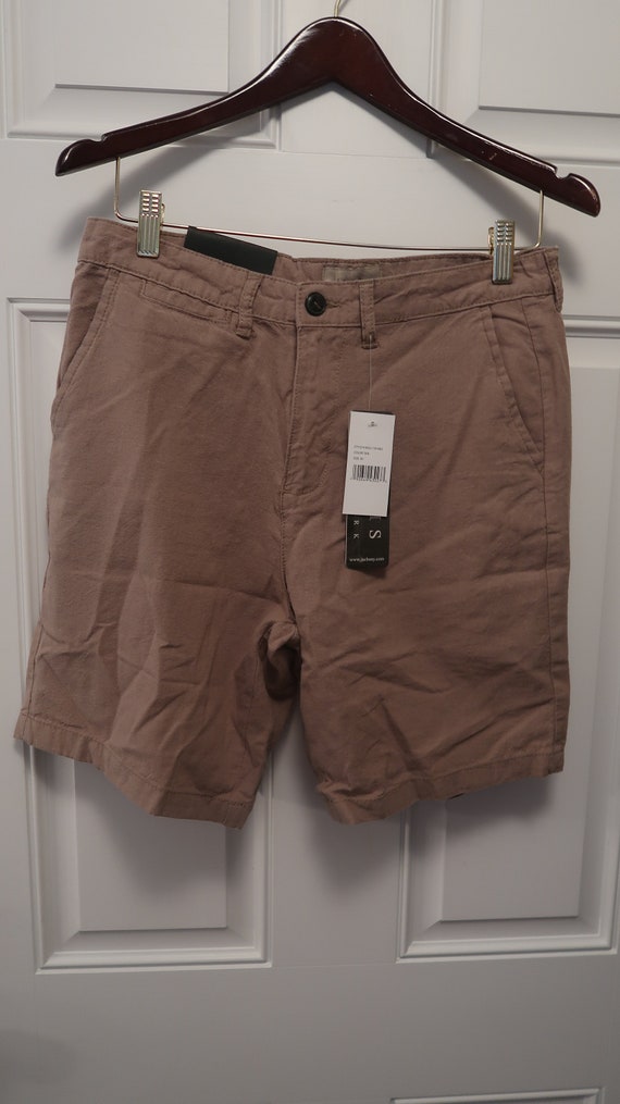 mens linen shorts tan size 30 waist 9 inch inseam 