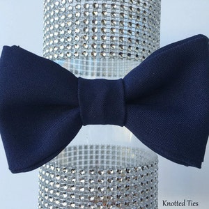 Navy Blue Bow Tie, Wedding Bow Tie, Boys Bowtie, Mens Gift