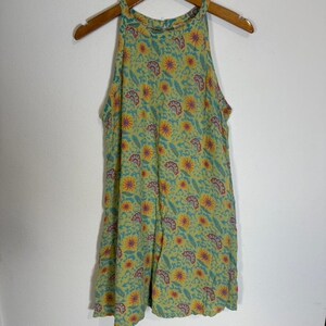 Vintage Free People Floral Halter Blouse Tunic Sleeveless Summer India S Small image 3
