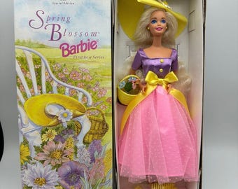 VTG Avon Spring Blossom Barbie Doll Special Edition 1st in Series 1995 NIB NRFB