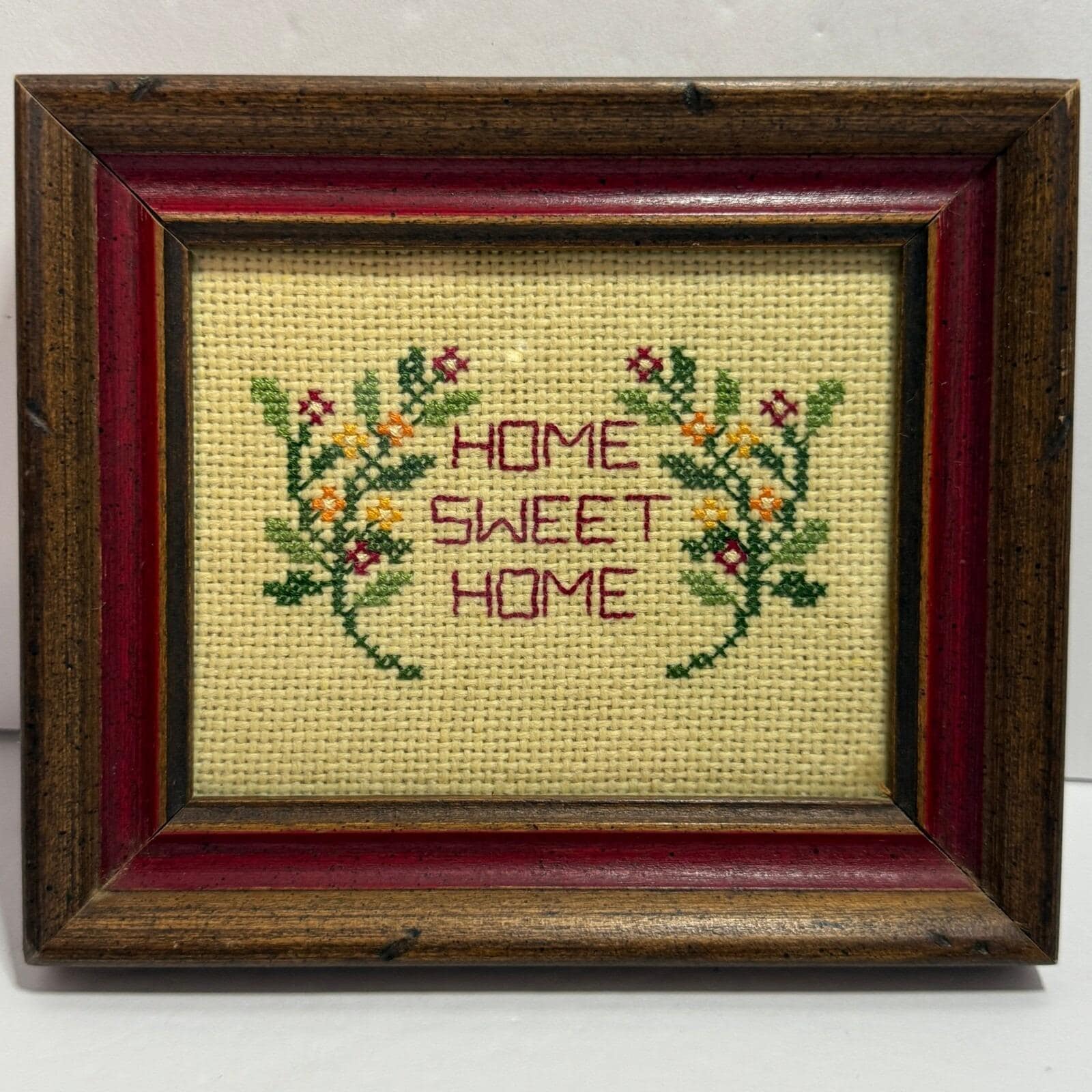 Home Sweet Home Cross Stitch Framed - Etsy