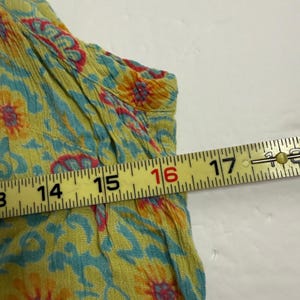 Vintage Free People Floral Halter Blouse Tunic Sleeveless Summer India S Small image 5