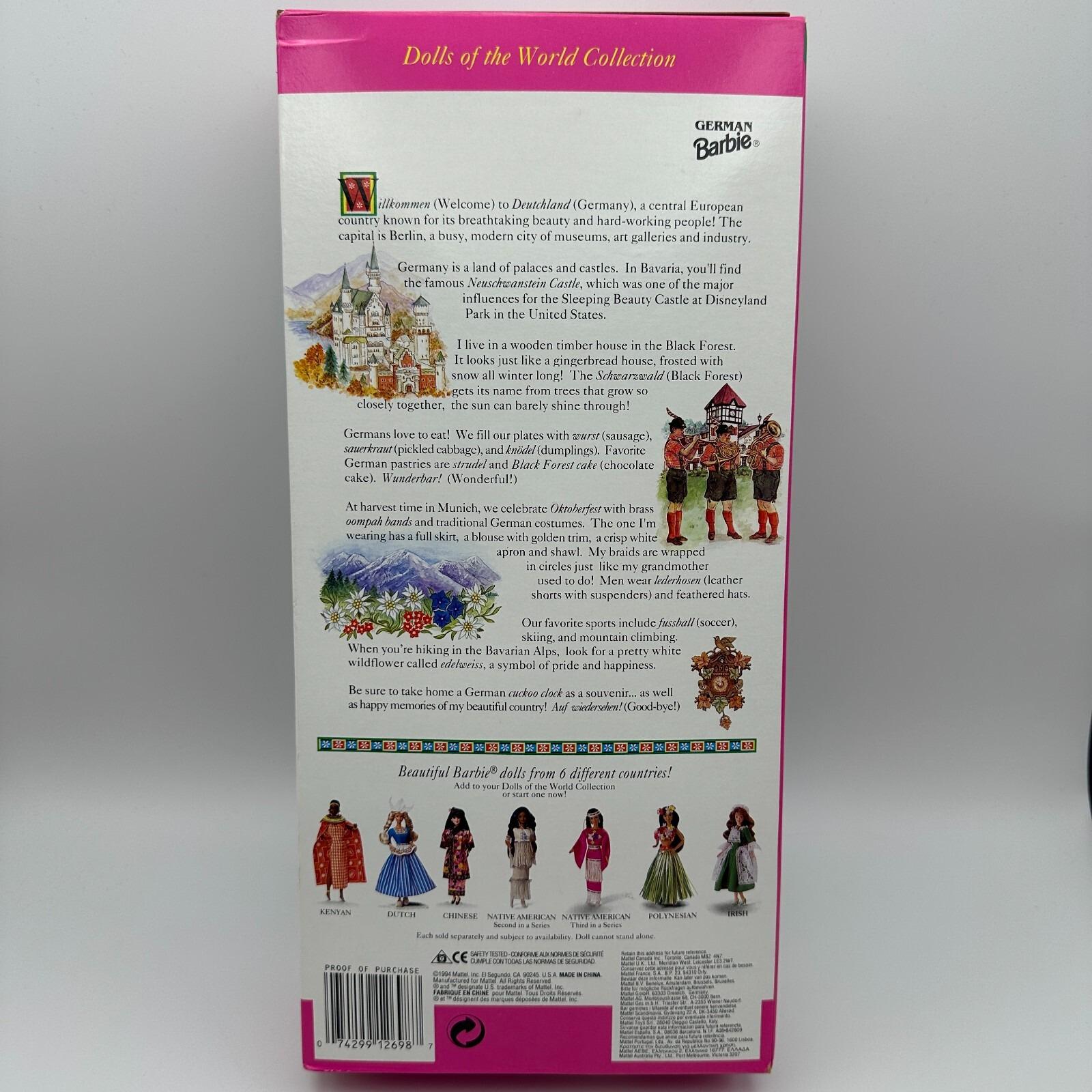 German Barbie Dolls of the World 1994 Special Edition