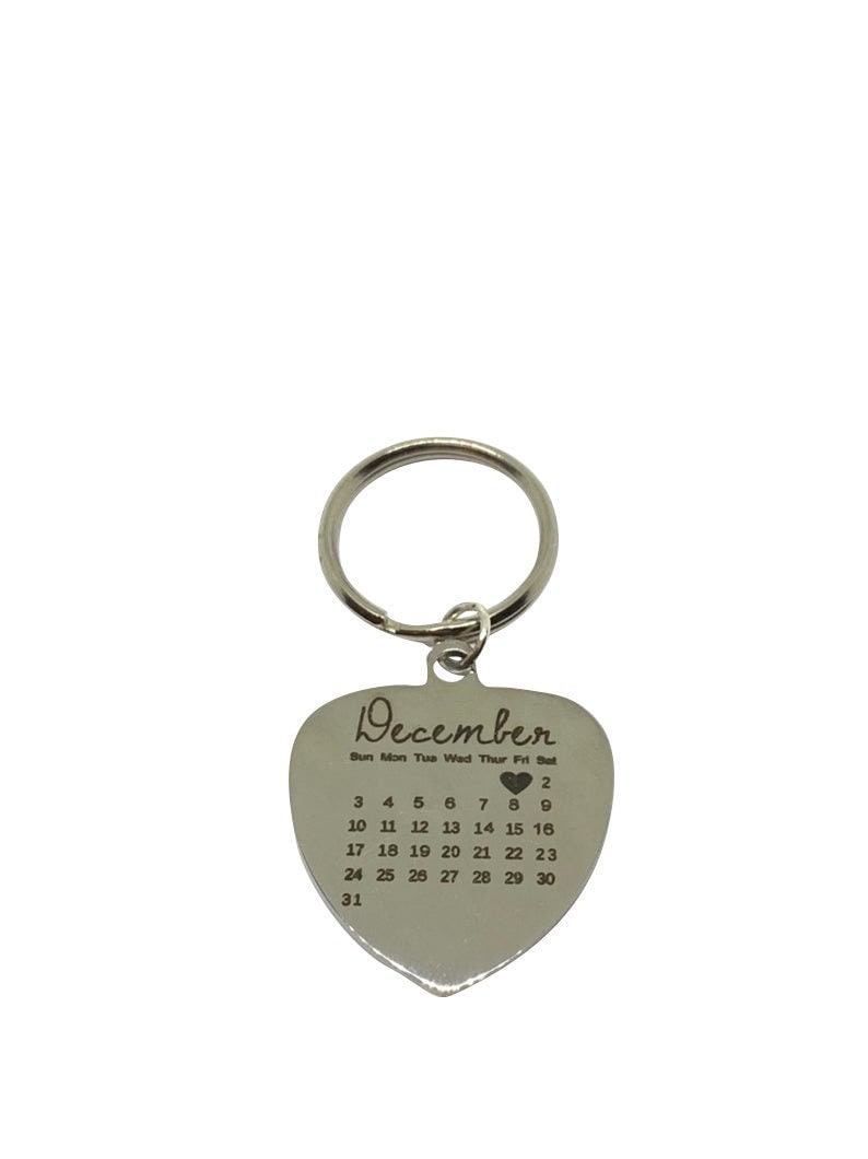 calendar keychain for girlfriend