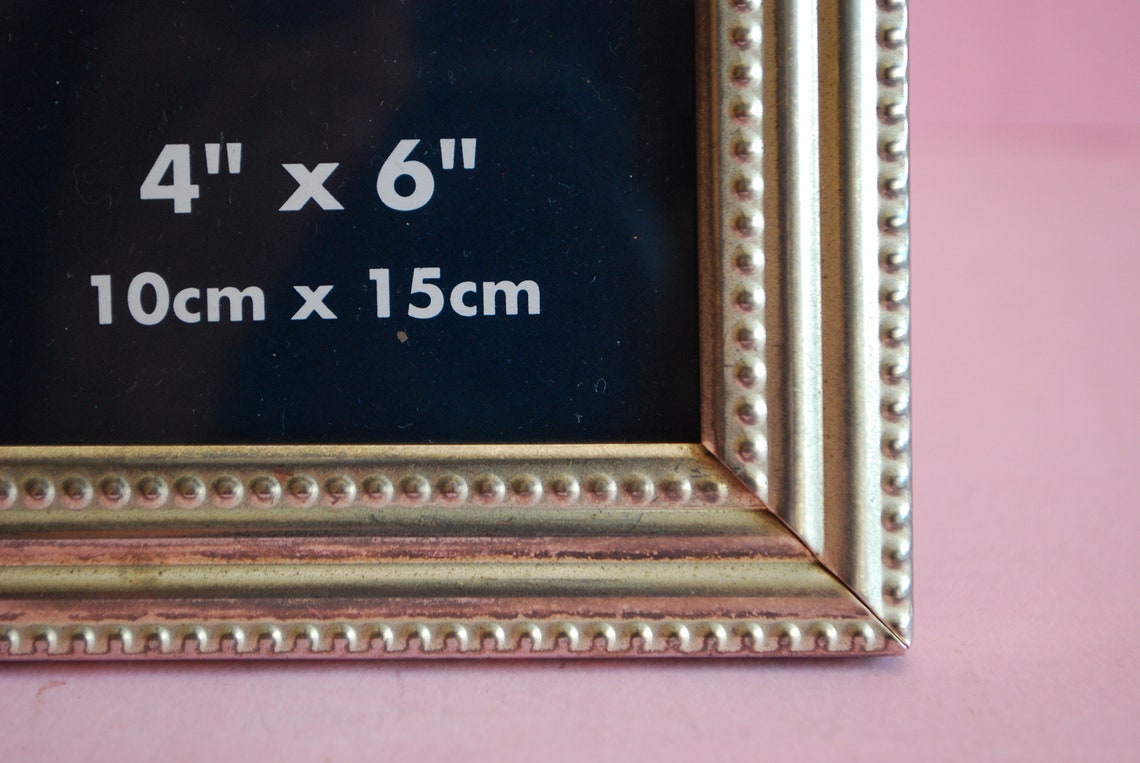 Antique Picture Frame Chrome Plated Vintage Picture Frame Etsy