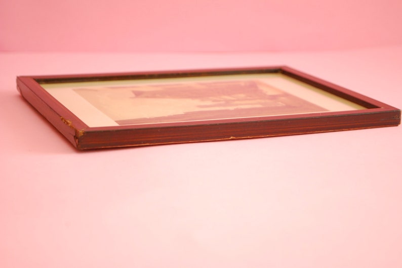 Antique Wooden Picture Frame Vintage Wooden Brown Photo Frame Vintage
