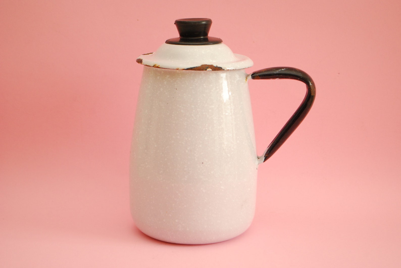 Vintage Enamel Pot With Lid Enamel Kettle Pot Vintage Etsy