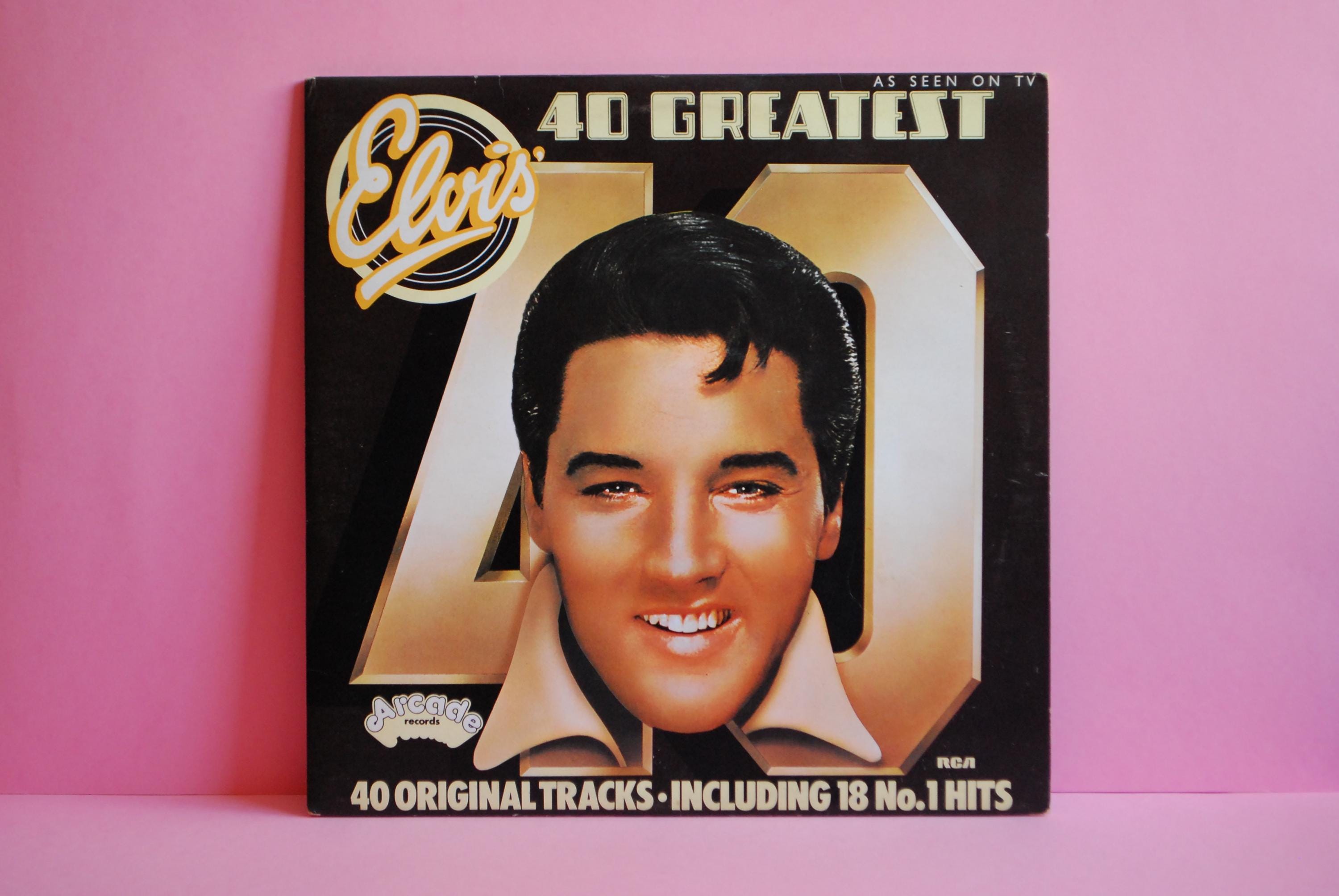 Elvis Presley Elvis's 40 Greatest UK盤 LP 40 Greatest Hits. 40 original Tracks. Including 18 No. 1