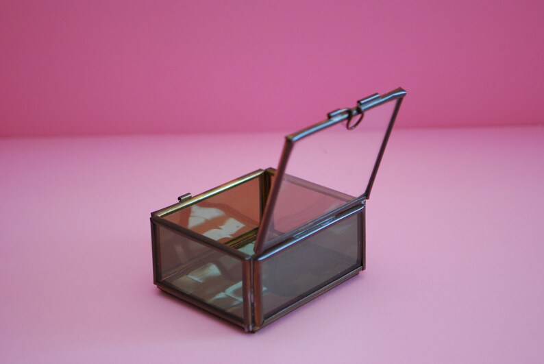 small glass jewelry box