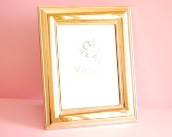Antieke fotolijst | Vintage lijst | Vintage fotolijstjes | Vintage fotolijst | Metalen frame | Rechthoekige fotolijst |